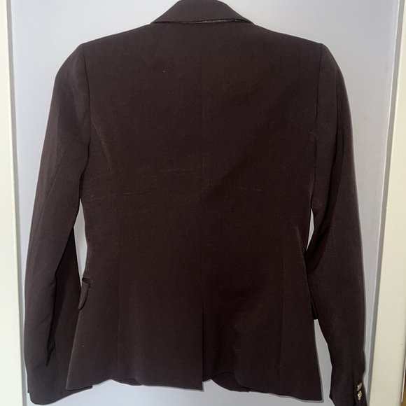 J Crew Mercantile woman's blazer in dark brown size 0 - Picture 3 of 5